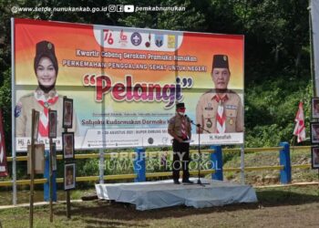 Wakili Bupati, Kabag Humas dan Protokol Tutup Perkemahan Penggalang Sehat Untuk Negeri (PELANGI) Tahun 2021