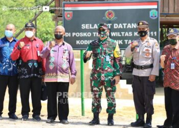 Bersama Tim Wasef TMMD 111 Tahun 2021, Kepala DPMD Hadiri Paparan dan Peninjauan Lokasi TMMD