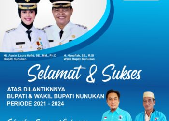 Pelantikan Bupati – Wakil Bupati Nunukan, H. Albar : Selamat ! Semoga Sukses mengemban Amanah