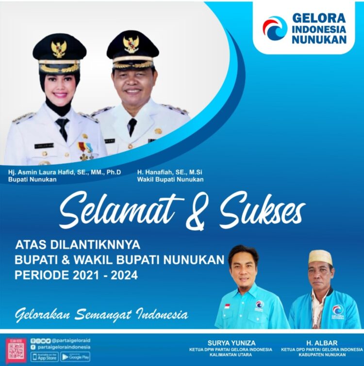 Pelantikan Bupati – Wakil Bupati Nunukan, H. Albar : Selamat ! Semoga Sukses mengemban Amanah