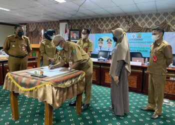 BUPATI HADIRI ACARA PENYAMPAIAN RPJMD DAN RENSTRA TAHUN 2021