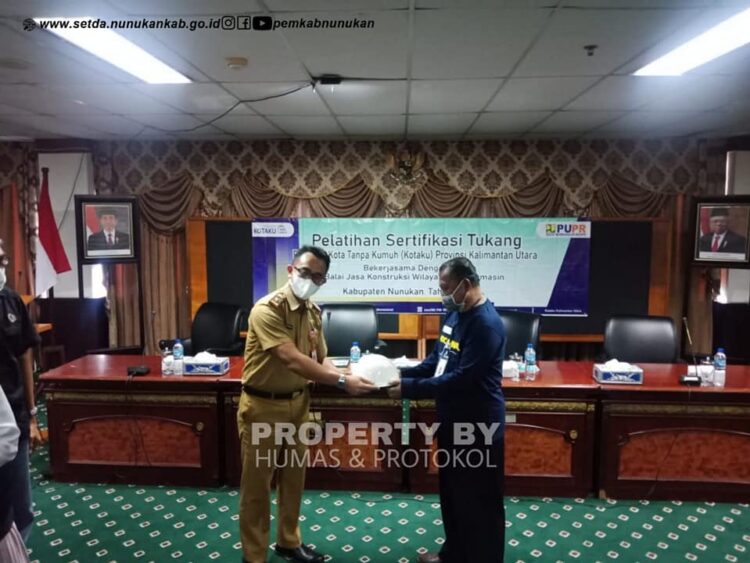 Program Kota Tanpa Kumuh (KOTAKU) Kaltara Gelar Pelatihan dan Sertifikasi Tukang di Nunukan