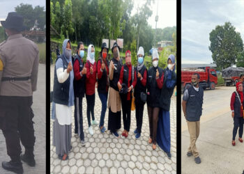 Tim PPKM Mikro Covid-19 Kelurahan Selisun Bagikan Masker Gratis Bagi Pengguna Jalan Lingkar