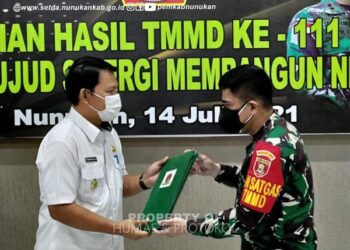 Wagub Nunukan Hadiri Penutupan TMMD WILTAS Ke-111 TA 2021