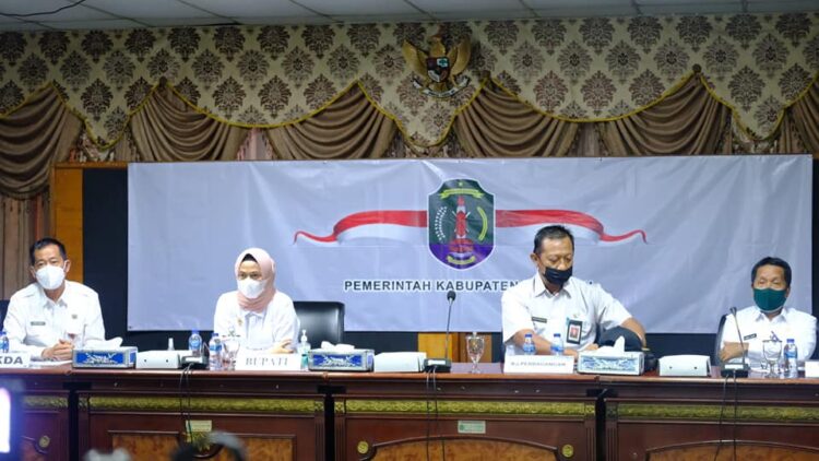BUPATI NUNUKAN HADIRI RAKORNAS PENGENDALIAN INFLASI 2021 SECARA VIRTUAL