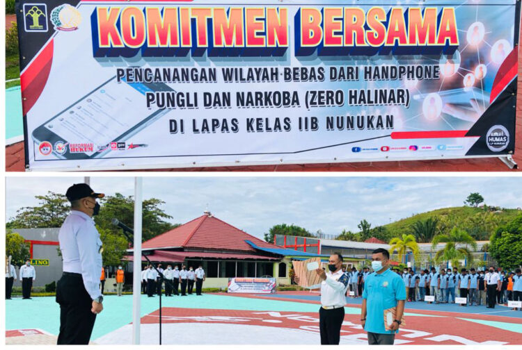 LAPAS KELAS IIB NUNUKAN CANANGKAN ZERO HALINAR DIRANGKAI PEMBUKAAN PEKAN OLAHRAGA