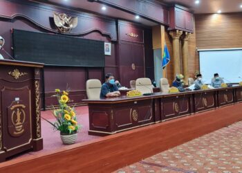 Rapat Paripurna ke 10 Masa Sidang I Tahun 2021-2022 Penyampaian Nota Pengantar Rancangan KUA PPAS APBD Perubahan Tahun Anggaran 2021