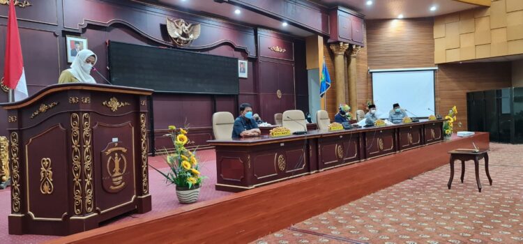 Rapat Paripurna ke 10 Masa Sidang I Tahun 2021-2022 Penyampaian Nota Pengantar Rancangan KUA PPAS APBD Perubahan Tahun Anggaran 2021