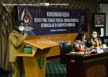 Kunjungan Lapangan, Deputi Kemenko PMK RI dan Rombongan Lakukan Pertemuan dengan Pemkab Nunukan