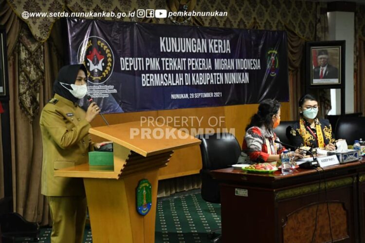 Kunjungan Lapangan, Deputi Kemenko PMK RI dan Rombongan Lakukan Pertemuan dengan Pemkab Nunukan