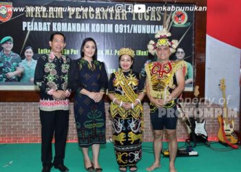 Sekretaris Daerah Hadiri Malam Malam Pengantar Tugas Dandim 0911 Nunukan