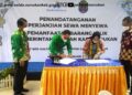 Bankaltimtara – Pemkab Nunukan Tandatangani Perjanjian Kerjasama Sewa Menyewa Penggunaan Barang Milik Pemerintah Daerah