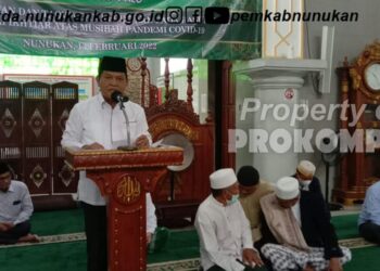 Wabup Hanafiah Hadiri Tabliq Akbar dan Istighosah dalam rangka memperingati Isra’Mi’raj Nabi Muhammad SAW 1443 H Gelaran Majelis Dzikir Al Inabah