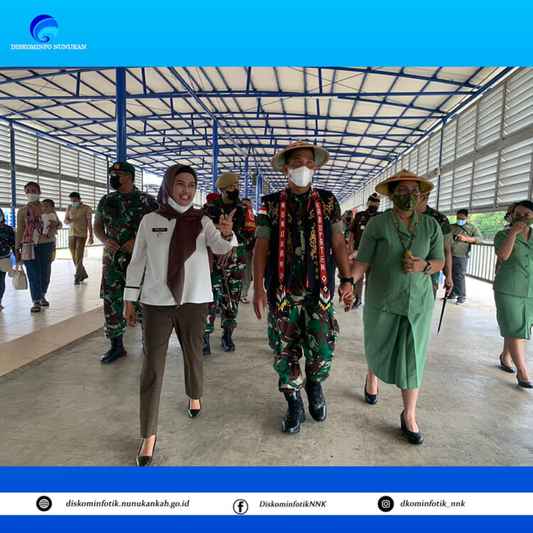BUPATI LAURA SAMBUT KEDATANGAN DANDIM 0911/NUNUKAN YANG BARU