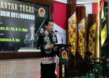 MALAM PISAH SAMBUT DANDIM 0911/NUNUKAN, BUPATI PESAN CAPAIAN DAN PRESTASI TERUS DITINGKATKAN