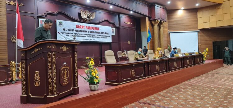 DPRD Nunukan Sampaikan Rekomendasi Hasil Monitoring LKPJ Bupati 2021