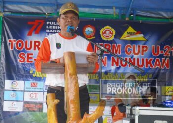 Diikuti 13 Tim Se-Kabupaten Nunukan, Hanafiah Buka Turnamen Sebatik MBM Cup U-21
