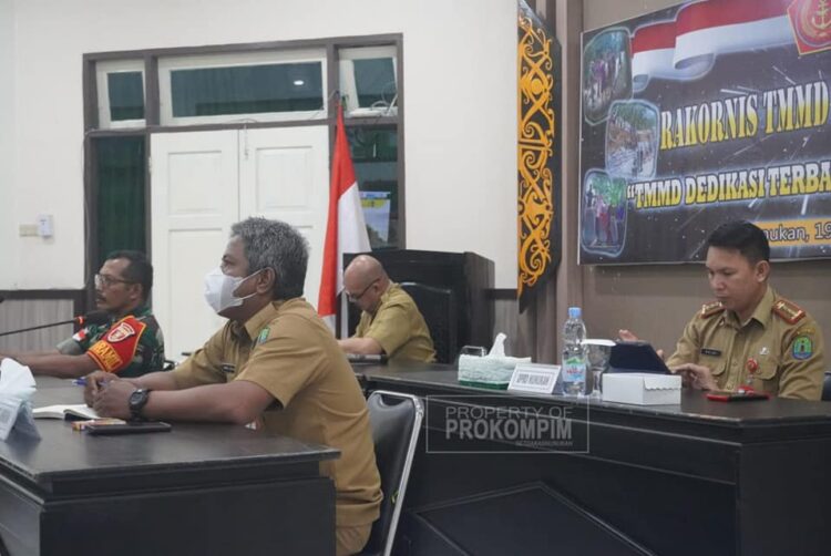 Rakornis TMMD ke 114 TA. 2022 Diselenggarakan di Makodim 0911 Nunukan