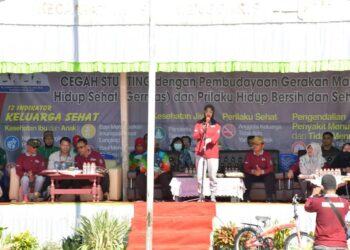 Kompak, Bupati dan Wabup Nunukan hadiri Pembudayaan Germas di Seimenggaris