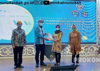 Terima Hasil LKPD Tahun 2021, Pemkab Nunukan Pertahankan Predikat WTP 7 Kali Berturut Turut