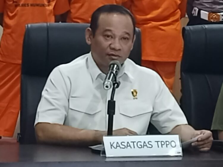 Wakabareskrim Mabes Polri, Irjen Pol Asep Edi Suheri, SIK, M.Si yang juga selaku Komandan Satgas TPPO