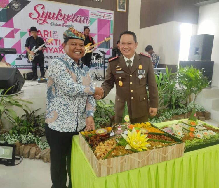 Wabup H. Hanafiah Hadiri Syukuran Hari Bhakti Adhyaksa (HBA) ke-63 tahun 2023