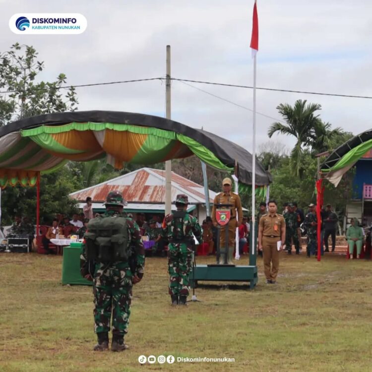 Wabup Nunukan Jadi Inspektur Upacara Pembukaan TMMD di Kecamatan Sebuku