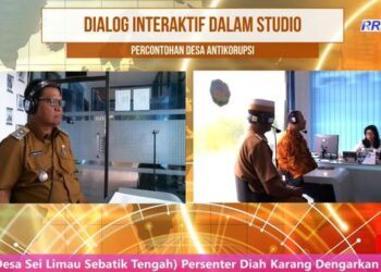 Antara Wakil Bupati Nunukan, KPK RI, dan Pak Mardin Kades Sungai Limau, Mendengar Dialog Interaktif Desa Anti Korupsi di RRI Nunukan
