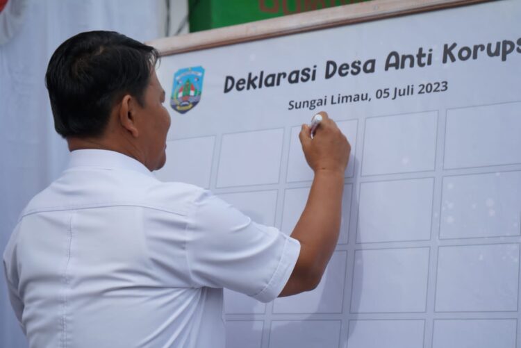 Jadi Calon Percontohan Desa Anti Korupsi, KPK Gelar Bimtek di Desa Sungai Limau