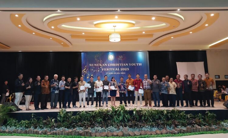 Tutup Nunukan Christian Youth Festival 2023, Kabag Kesra Minta Para Pemuda Berani Tampil