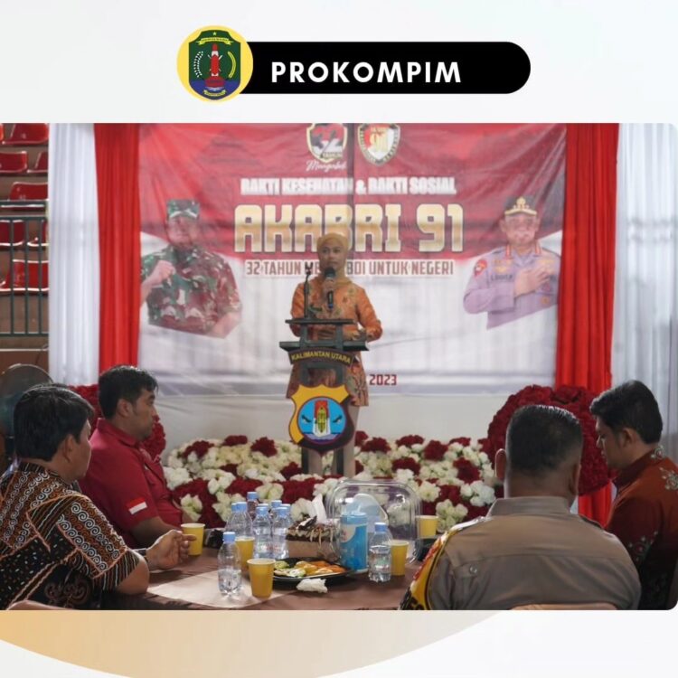 Bupati dan Wakil Bupati Nunukan Hadiri Bakti Kesehatan dan Sosial Dalam Rangka Pengabdian 32 Tahun AKABRI 91 untuk Negeri