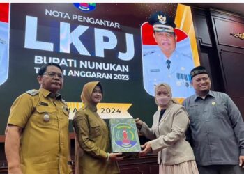 Bupati Nunukan Sampaikan Nota Pengantar LKPJ Akhir Tahun 2023, di DPRD Nunukan