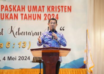 Dihadiri Wakil Gubernur Kaltara, BAMAG Kabupaten Nunukan Selenggarakan Ibadah dan Perayaan Paskah Umat Kristen Tahun 2024
