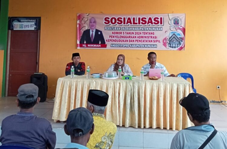 Tingkatkan Pemahaman Tentang Perda Adminduk, DPRD Nunukan Sosper Di Balansiku Sebatik