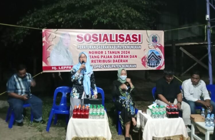 Pastikan Wajib Pajak Pahami Kewajiban, Ketua DPRD Nunukan Sosper Pajak Dan Retribusi Daerah