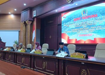 Fraksi GKP Memberikan Pemandangan Umum Terhadap Nota Penjelasan Rancangan Peraturan Daerah Kabupaten Nunukan Tentang Pertanggung Jawaban Pelaksanaan APBD Kabupaten Nunukan TA 2023.