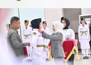 Pasukan Pengibar Bendera Pusaka (PASKIBRAKA) Kabupaten Nunukan Tahun 2024 Resmi Dikukuhkan