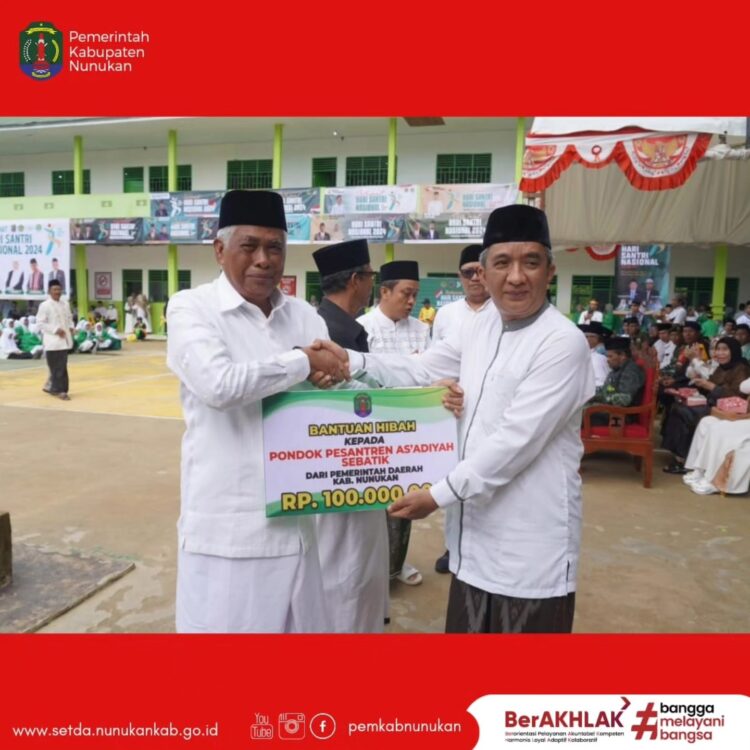 Peringatan Hari Santri Nasional Tahun 2024 Dilaksanakan di Perbatasan di Pulau Sebatik