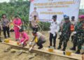 Peletakan Batu Pertama Rumah Singgah Merah Putih di Sebatik Tengah oleh Kapolda Kaltara