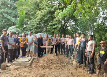 Wujud Kepedulian Terhadap Masyarakat, Polres Nunukan Bantu Makamkan Jenazah Warga yang Ditemukan Meninggal