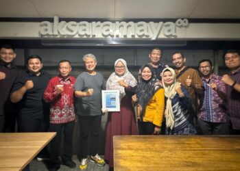 Dinas Perpustakaan Bersama Diskominfo Nunukan Koordinasi ke Aksaramaya