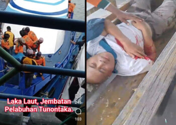 Imbas Senggolan Kapal Resmi di Pelabuhan Tunon Taka Nunukan, Seorang Penumpang Laki-laki Parubaya Meninggal Dunia