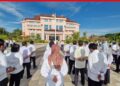 Patuhi Surat Edaran Bupati, OPD di Lingkungan Kantor Bupati Nunukan Selenggarakan Apel Pagi