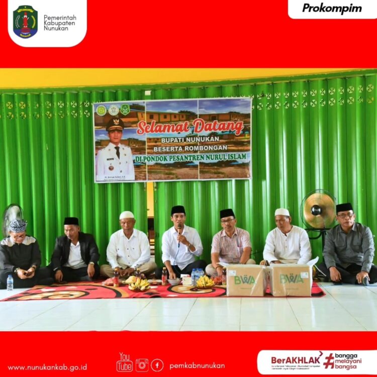Bupati Nunukan Tinjau Pondok Pesantren Nurul Islam Kecamatan Tulin Onsoi