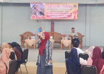 Ketua DPRD Nunukan Sosialisasikan Perda Nomor 16 Tahun 2015 Tentang Pencegahan dan Penanganan Korban Perdagangan Orang.