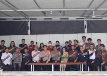 Pererat Sinergi, Kapolsek KSKP Polres Nunukan Coffee Morning dengan Wartawan