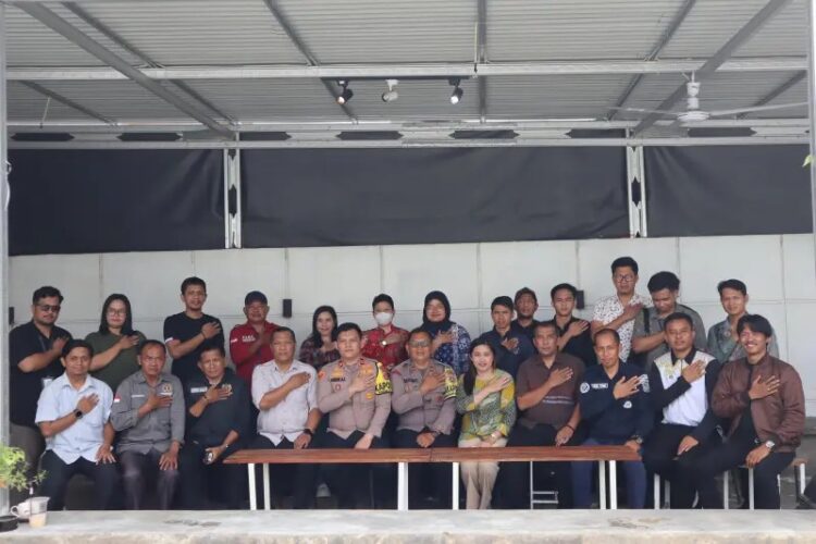 Pererat Sinergi, Kapolsek KSKP Polres Nunukan Coffee Morning dengan Wartawan