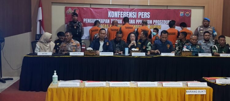Satgas Penegakan Hukum Desk Perlidungan Pekerja Migran Indonesia Tangkap 7 Tersangka TPPO di Nunukan, Hendak Bawa 82 Pekerja Migran Ilegal ke Malaysia