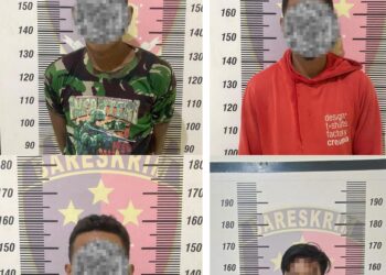 Empat Pelaku Pencurian Buah Sawit PT KHL Diamankan Polisi