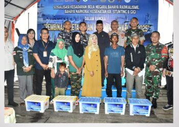 LANAL Nunukan Selenggarakan Sosialisasi Kesadaran Bela Negara, Bahaya Radikalisme, Bahaya Narkoba, Kesehatan KB, Stunting dan Gizi dalam rangka Pembinaan Ketahanan Wilayah Bahari T.A 2025.